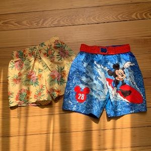 2 Pairs of Boys Swim Trunks
